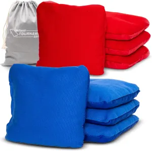 GoSports Dual Sided Cornhole Bean Bags - Slide and Stop Regulation Tournament Bean Bags, Set of 8
