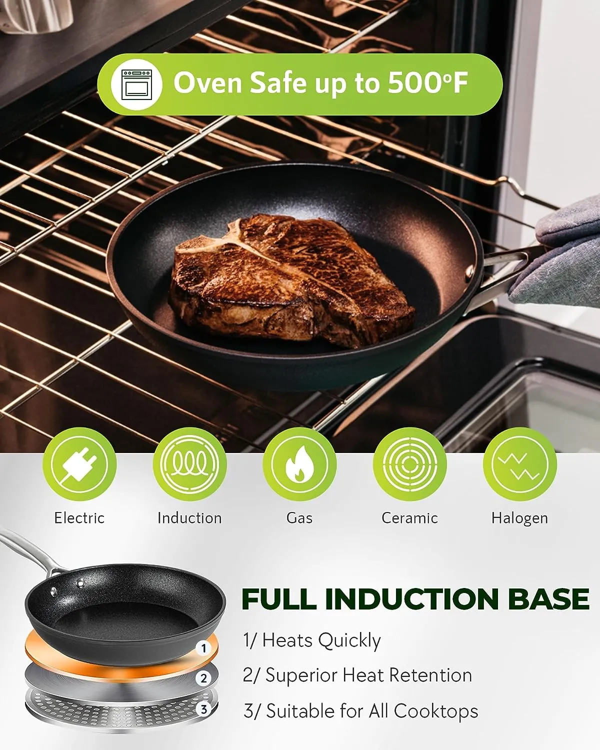 Granitestone Armor Max Pots and Pans 20 Pc Ultimate Durable Nonstick Cookware Set and Knives Set