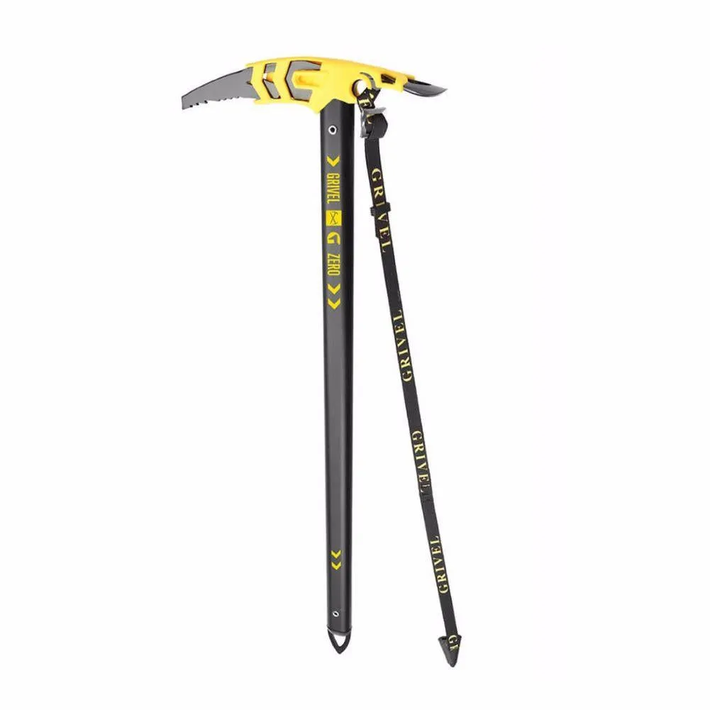 Grivel G Zero Ice Axe With Adjustable Long Leash - Black