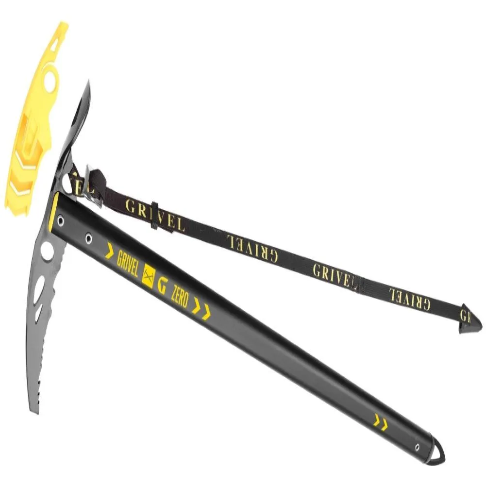 Grivel G Zero Ice Axe With Adjustable Long Leash - Black