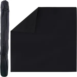 GSE Games & Sports Expert 32 x 32 Inches Rubber Anti-Slip Playmat, Mahjong, Dominoes, Poker Cards and Board Games Tabletop Cover Mat with Carrying Bag (Black)