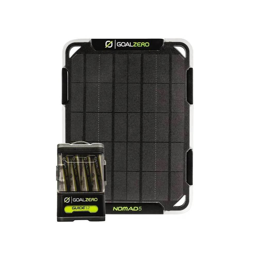 Guide 12 Plus Recharger With Nomad 5 Portable Solar Charger Kit