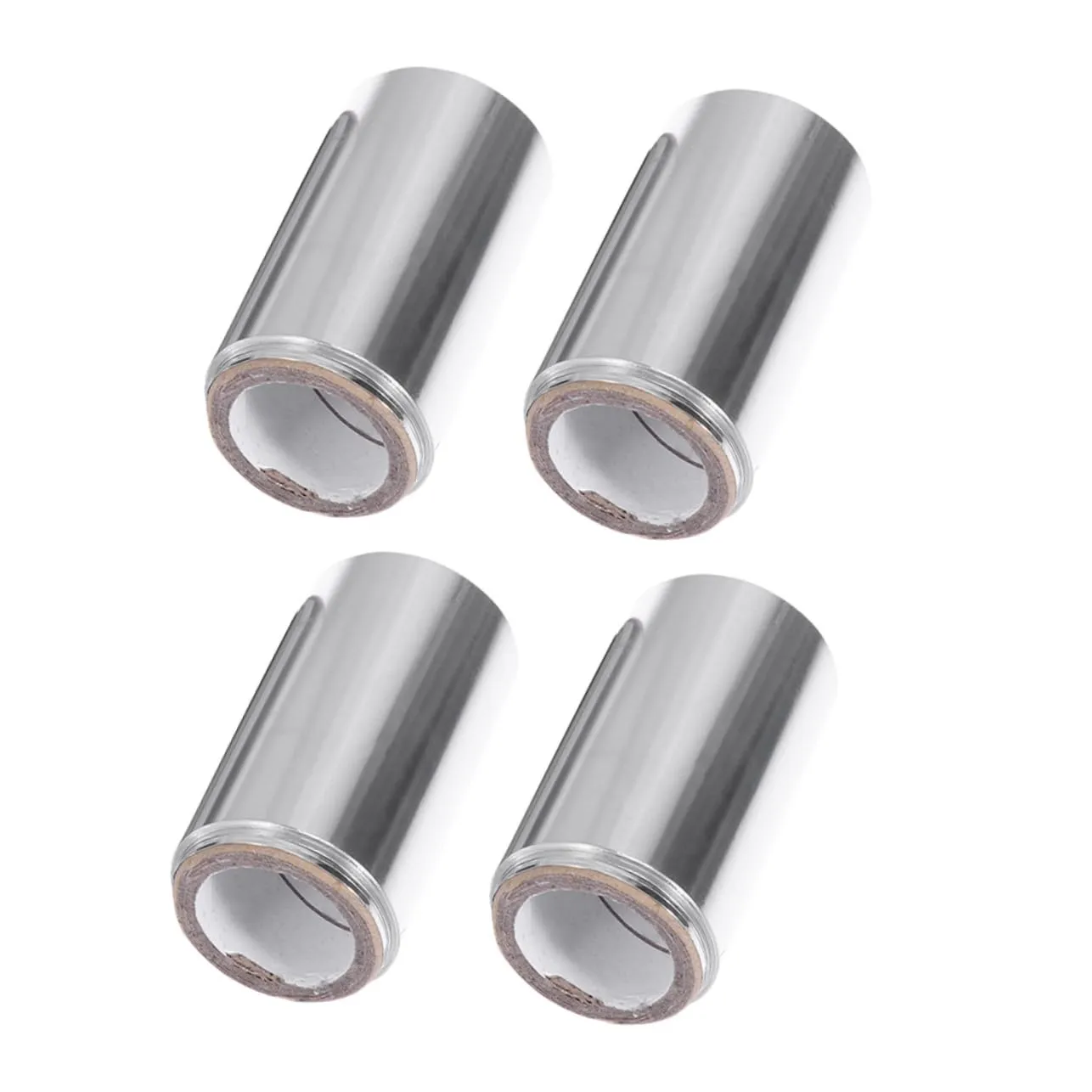 Hair Coloring Foil Set of 4 Rolls Silver Foil for Hair Perm Styling Tool for Hairdressing and Manicure