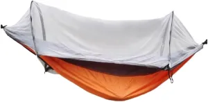 Hammock Automatic Mosquito Net, Anti-Rollover Hammock, Parachute, Bunis Spinning Camping Leisure Double Hanging Chair Hammocks for Outside(Orange)