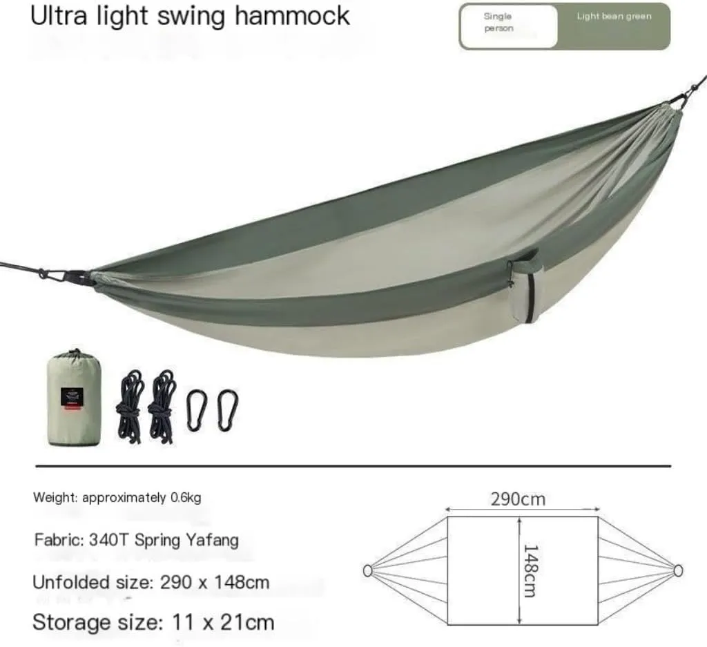 Hammock Outdoor Camping Swing Hammock Outdoor Double Anti-Rollover Outdoor Tourism Camping Camping Hanging Chair Hammocks for Outside(Blue,Small)