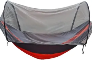 Hamock Automatic Mosquito Net, Anti-Rollover Hammock, Parachute, Bunis Spinning Camping Leisure Double Hanging Chair Hanmock(Red)