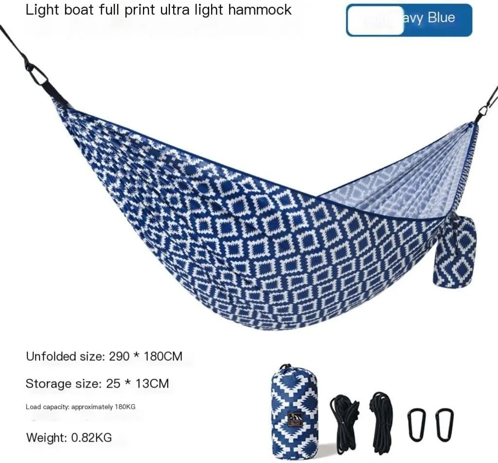 Hamock Hammock Outdoor Swing Single Double Camping Anti-Rollover Home Dormitory Hanging Chair Indoor Hanging Rope Hanmock(Small)
