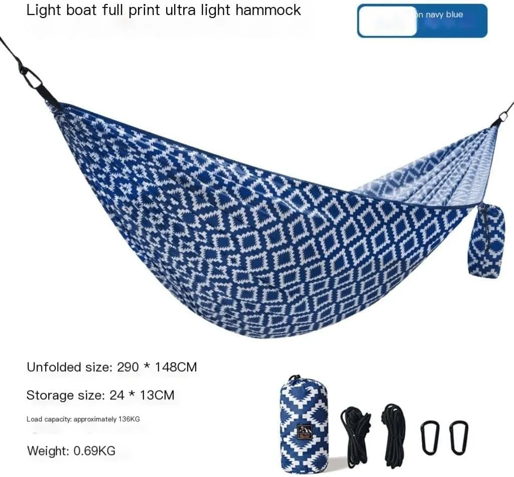 Hamock Hammock Outdoor Swing Single Double Camping Anti-Rollover Home Dormitory Hanging Chair Indoor Hanging Rope Hanmock(Small)