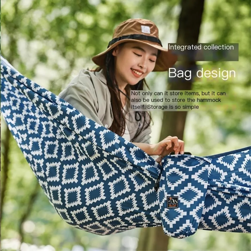 Hamock Hammock Outdoor Swing Single Double Camping Anti-Rollover Home Dormitory Hanging Chair Indoor Hanging Rope Hanmock(Small)