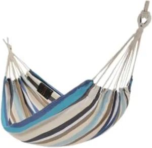 Hamock Outdoor Hammock Thickened Anti-Rollover Hanging Tree Rope Hanging Chair Double Indoor Home Portable Hammock Hanmock(Blue)