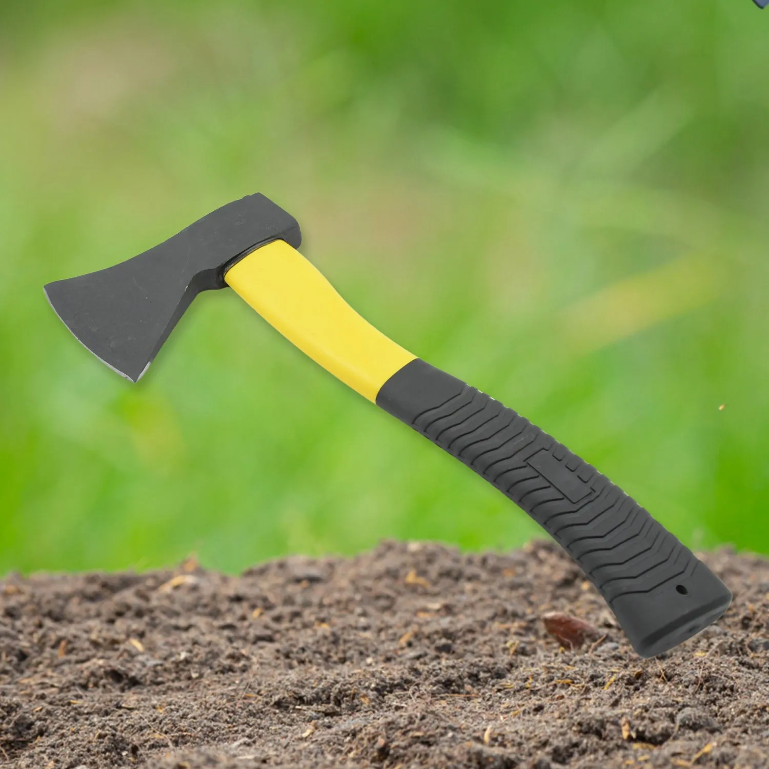 Handle Fiberglass Wood (972 Axe, Pick Gardening Rubberized Cutting Axe, Axe Camping Body Axe Safety Cloud-based Hatchet Tools Axe, Gm) Effortless