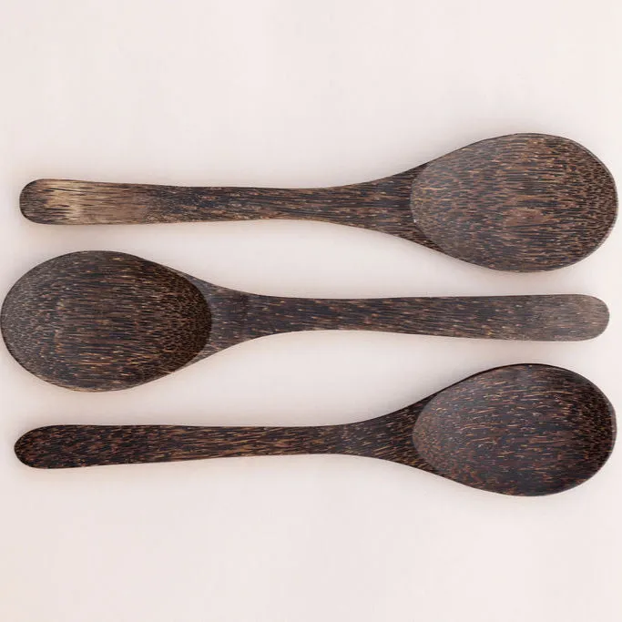 Handmade Palm Wood Spoon, Short or Long Handle