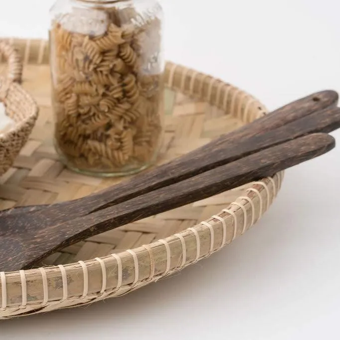 Handmade Palm Wood Spoon, Short or Long Handle