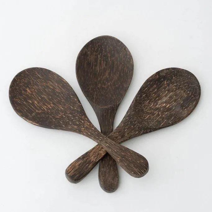 Handmade Palm Wood Spoon, Short or Long Handle