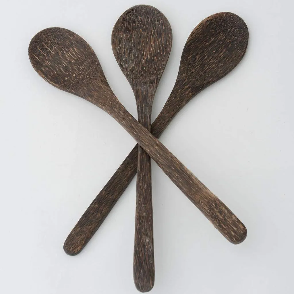 Handmade Palm Wood Spoon, Short or Long Handle