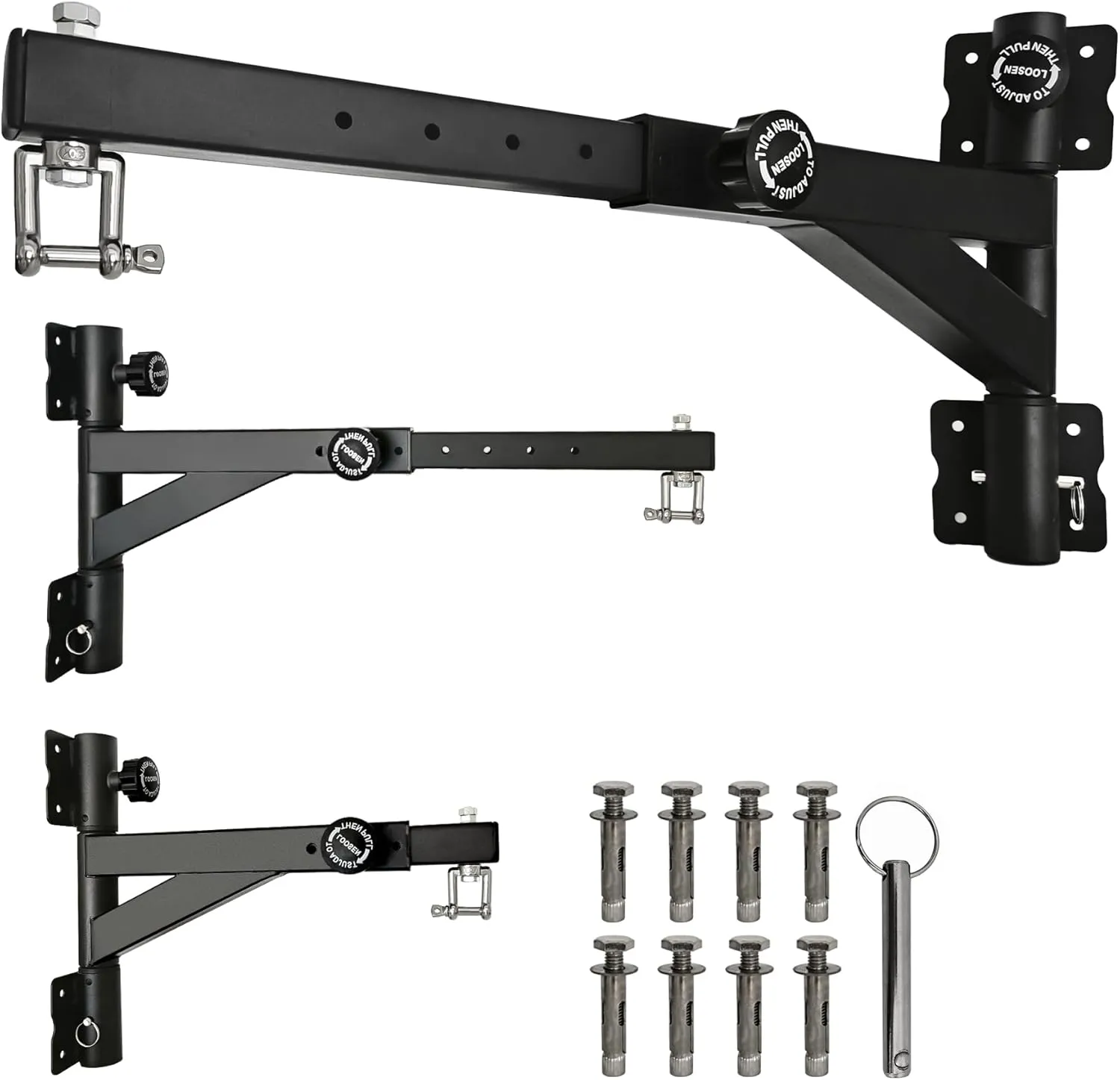 Heavy Duty Punching Bag Hanger, Wall Mounted Punching Bag Hanger, Adjustable Length Heavy-Duty Punching Bag Bracket, Suitable for Home Gym Indoor and Outdoor