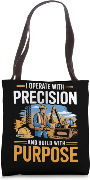 Heavy Equipment Operator Job Construction Worker Tote Bag