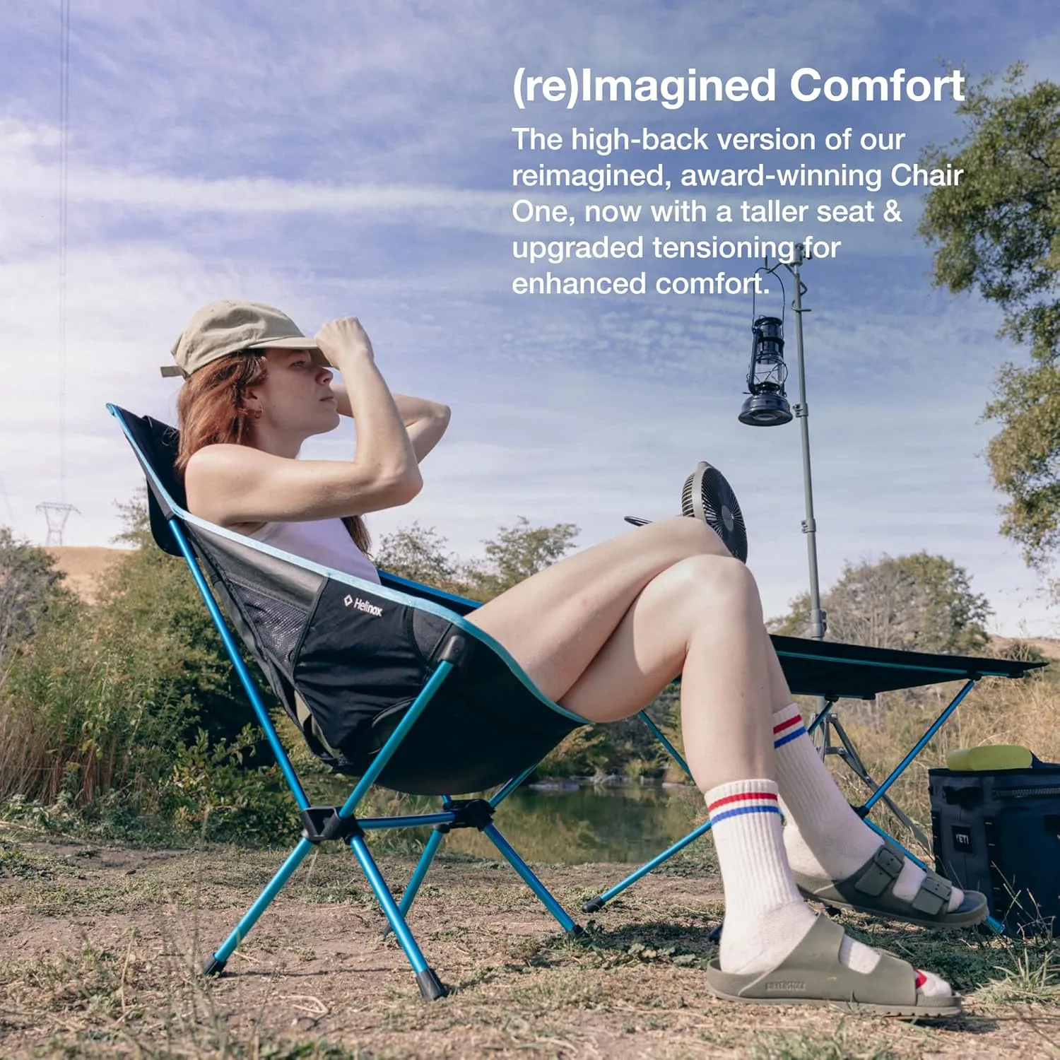 Helinox Chair One Highback (re) High-Performance Camping Chair, Blackout