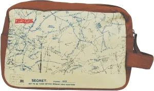 HMB Top Secret 'Your Country' Tough Washbag - Confidential Operations Trench Map