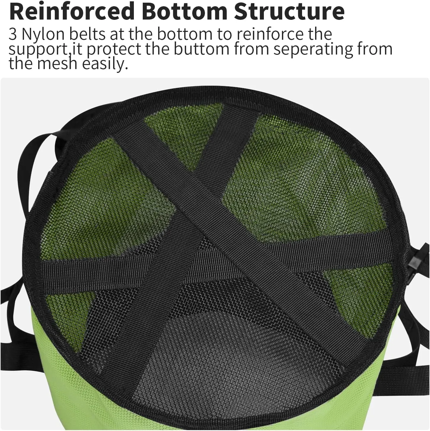 Horse Feed Bag Heavy Duty Textilene Mesh Feed Rite Bag with Adjustable Strap and Comfortable Neck Pad,Reinforced Bottom Stitching,Quick Clip Buckle and Spill-Proof Grain Feed Bag(Green,L)