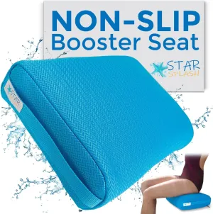 Hot Tub Booster Seat, 15 x 12 x 5 Inches - Bath Cushion with Non-Slip Micro Dot Bottom and 6 Weight Sections - Quick Dry Inflatable Hot Tub Accessories for Adults and Kids