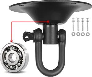 HUNTER Professional Speedbag Swivel, Heavy Bag Hangers Brackets for Wood Beam - Multi-Direction Swivel Heavy Duty Ceiling Hook Hanger