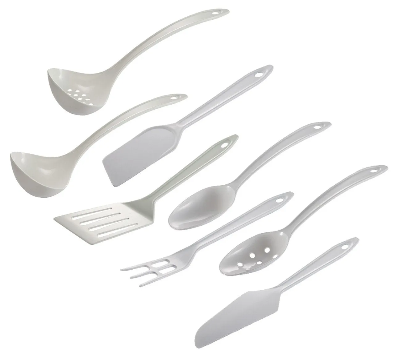 Hutzler LOPOL Reinforced Nylon Cooking Utensil Sets - White