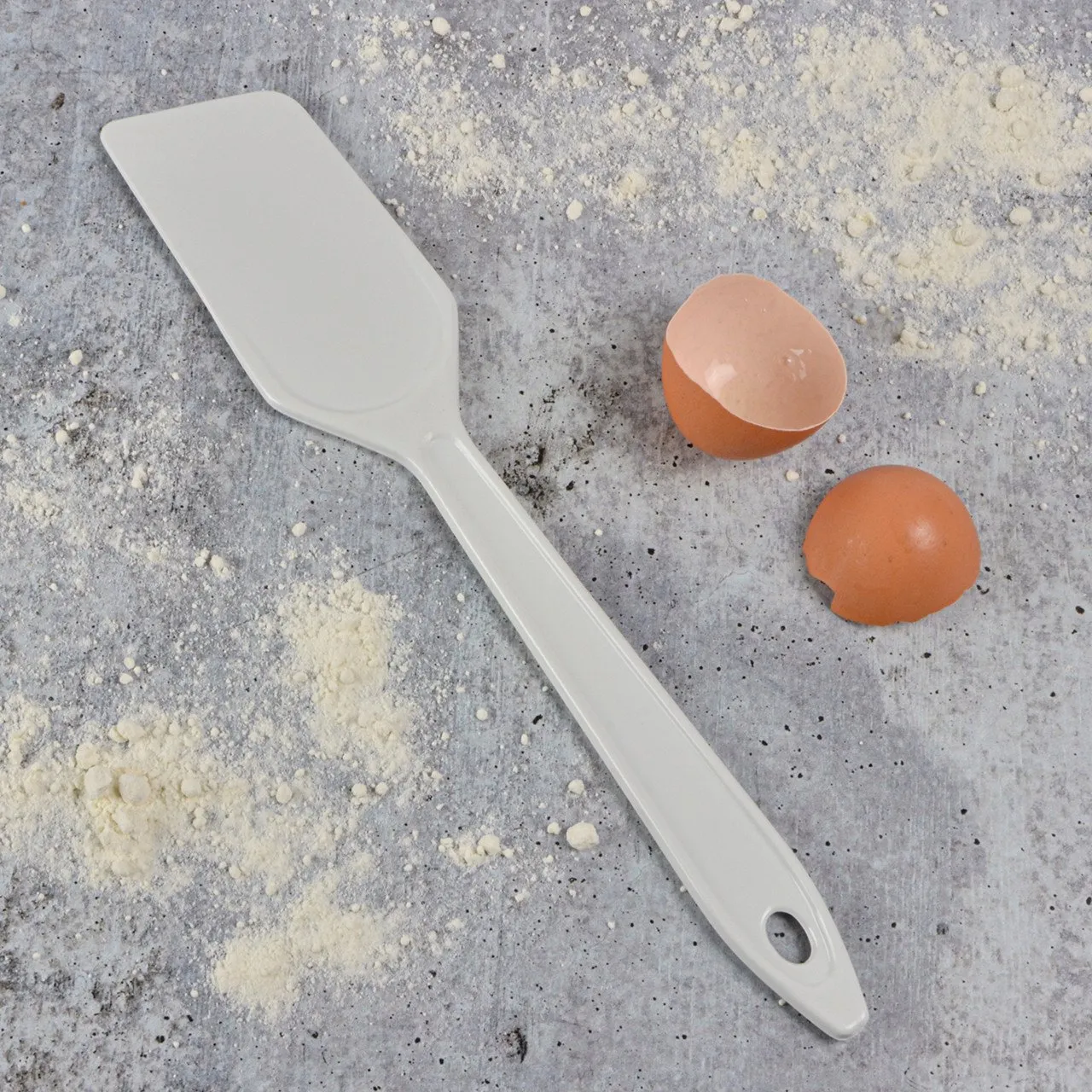 Hutzler LOPOL Reinforced Nylon Spatula Scraper - White