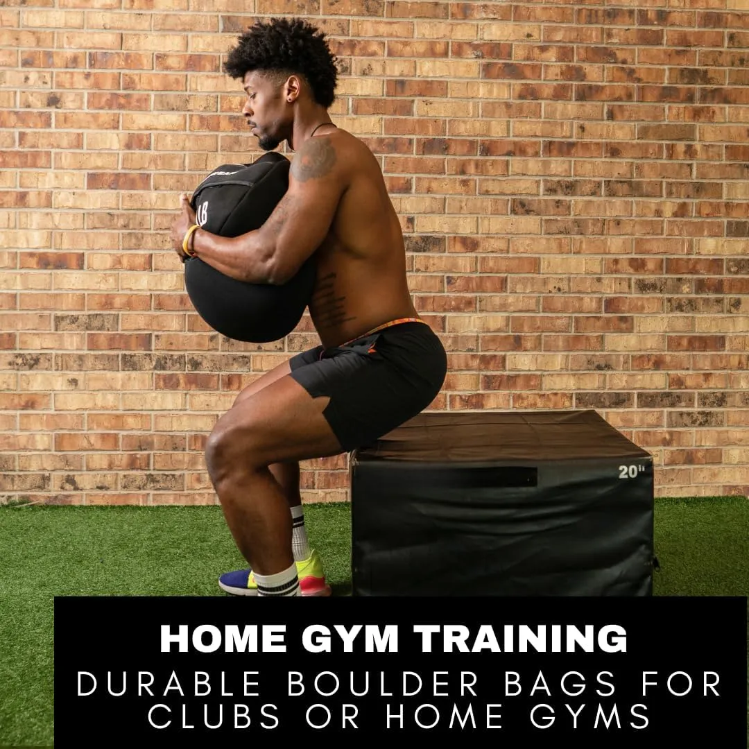 HYPERWEAR Boulder Strongman Sandbag, Heavy-Duty Neoprene Workout Bag for Strength & Full-Body Training (50–200 lbs)