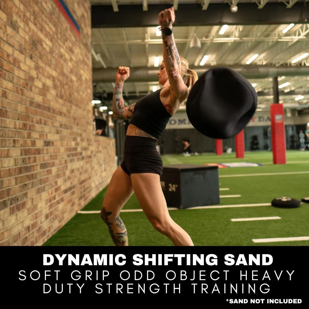HYPERWEAR Boulder Strongman Sandbag, Heavy-Duty Neoprene Workout Bag for Strength & Full-Body Training (50–200 lbs)