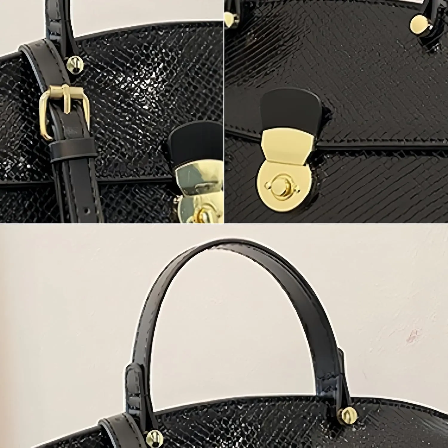 IAMUHI Women's Retro Evening Handbag Snake Pattern Top Handle Satchel Ladies Designer PU Leather Small Tote Crossbody Bag