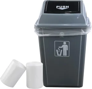 Idomy 18 Gallon Clear Trash Bag, Heavy Duty, 100 Counts