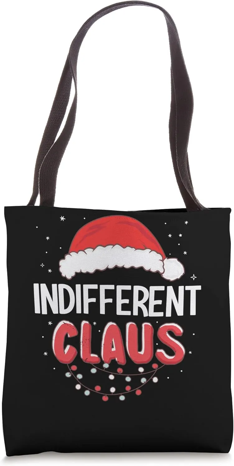 Indifferent Santa Claus Christmas Matching Costume Tote Bag