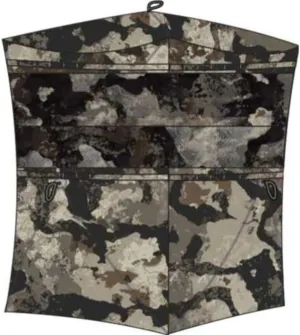 Infinity Camo Shadow Mesh Windows Black Backed Water Resistant Heavy-Duty 600 Denier Fabric Ground Blind, 2-Person