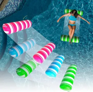 Inflatable Pool Floats Adult Size Water Hammock,Pool Rafts Lounge Chairs Floating,4-in-1 Multi-Purpose Pool Floaties Toys,Floats for Swimming Pool,for Adults Vacation Fun and Rest
