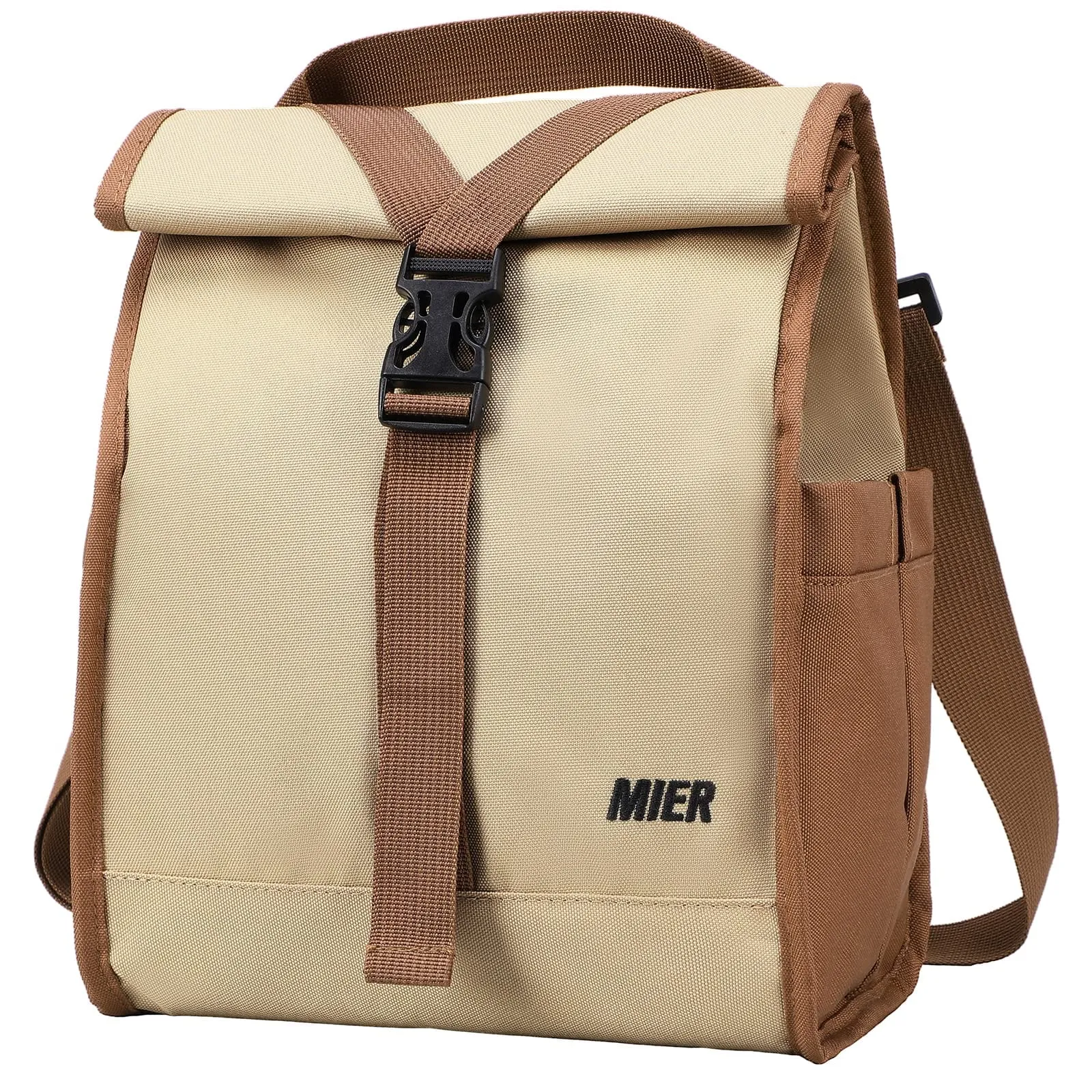 Insulated Lunch Bag Roll Top Lunch Box for Women Men