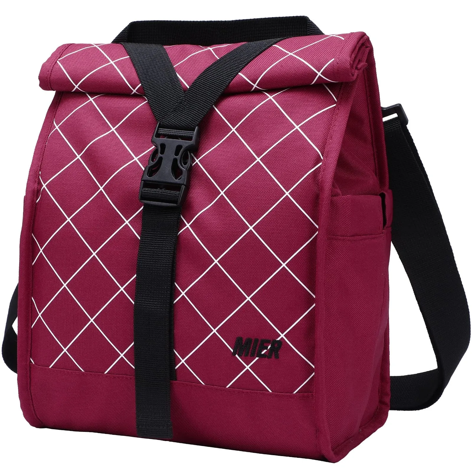 Insulated Lunch Bag Roll Top Lunch Box for Women Men