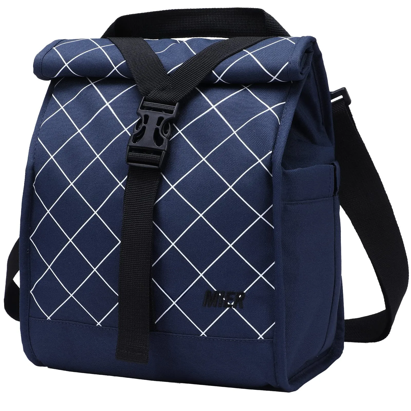 Insulated Lunch Bag Roll Top Lunch Box for Women Men