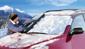 Intro-Tech Automotive SU-28-S Custom Fit Windshield Winter, Snow, Ice and Frost Shade for Select Subaru Legacy 2010-2012 Models, Silver