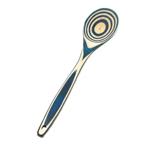 Island Bamboo 12" Pakka Wood Spoon Blue