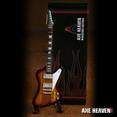 JOHNNY WINTER Sunburst Miniature Guitar Replica Collectible