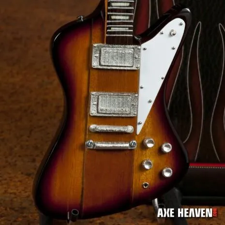 JOHNNY WINTER Sunburst Miniature Guitar Replica Collectible