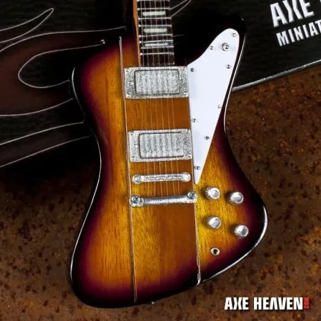 JOHNNY WINTER Sunburst Miniature Guitar Replica Collectible