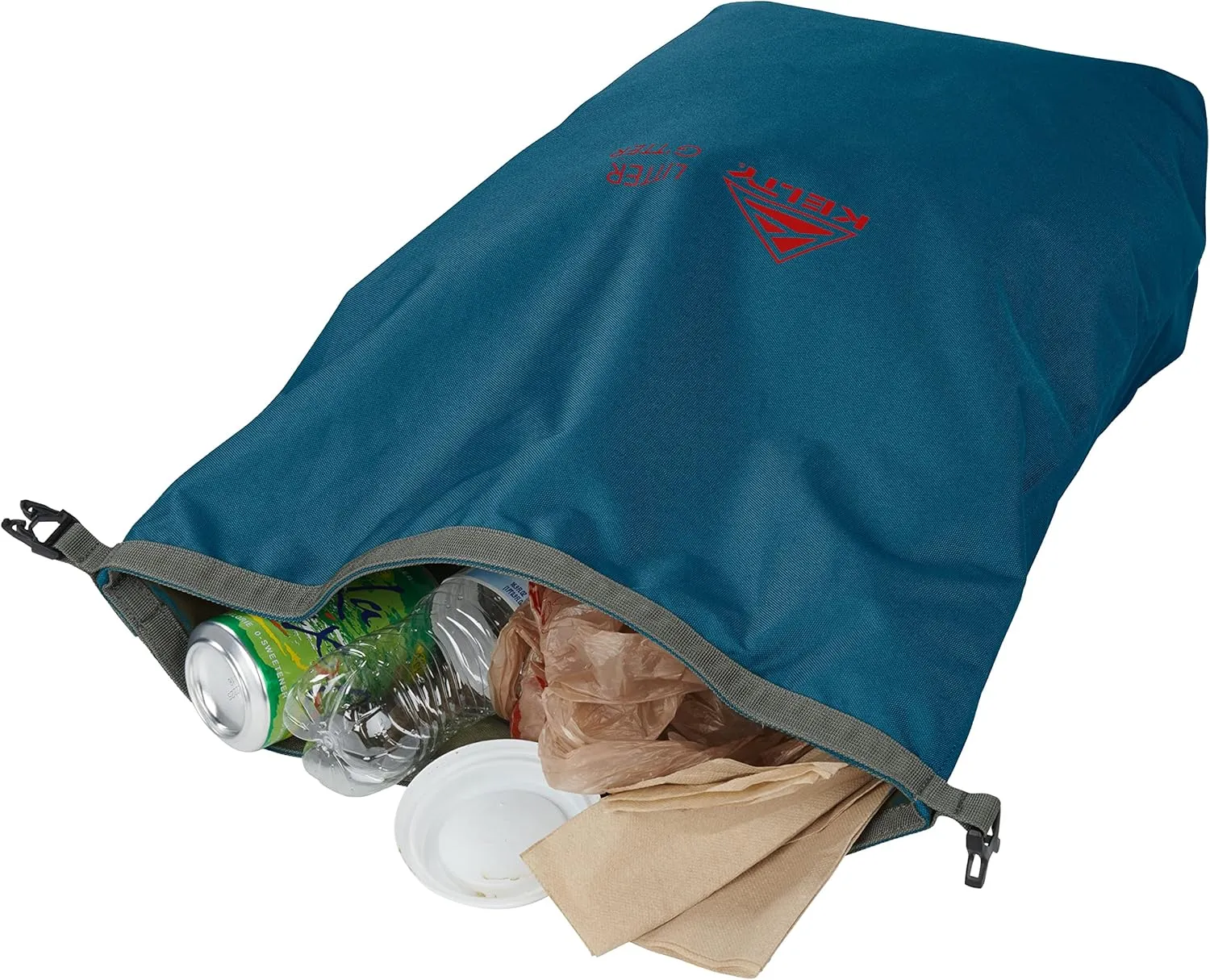 Kelty Litter G’tter Reusable Heavy Duty Garbage Bag and Carry Sack for Firewood, Cans, and Campsite Trash – Puncture   Water Resistant Fabric, Roll Top, 30L Capacity