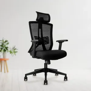Kepler Brooks Regalia High Back Mesh Office Chair (Black)