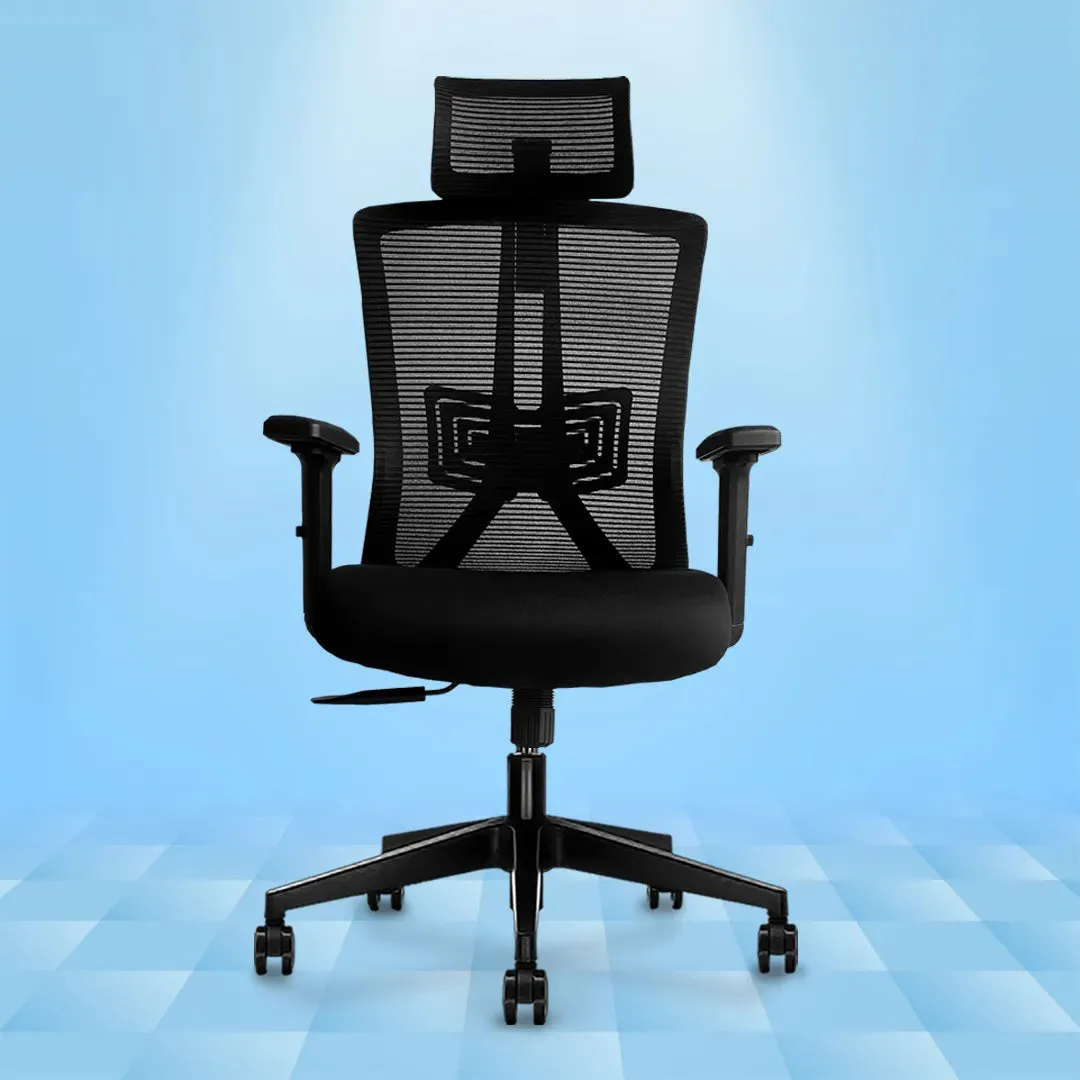 Kepler Brooks Regalia High Back Mesh Office Chair (Black)