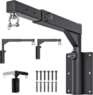 Kipika Heavy Bag Hanger Wall Mount Punching, Rotatable Heavy Duty Boxing Bag Bracket for Home Gym Indoor, Adjustable Length for Kickboxing Bag, Muay Thai Bag,Speed Bag