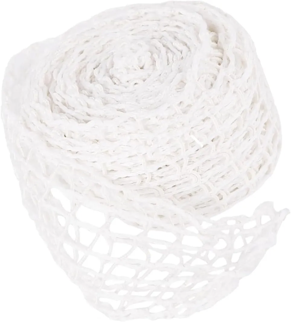 Kisangel 2 Rolls Sauce Elbow Net Set Polyester Fiber White Multipurpose Pork Net