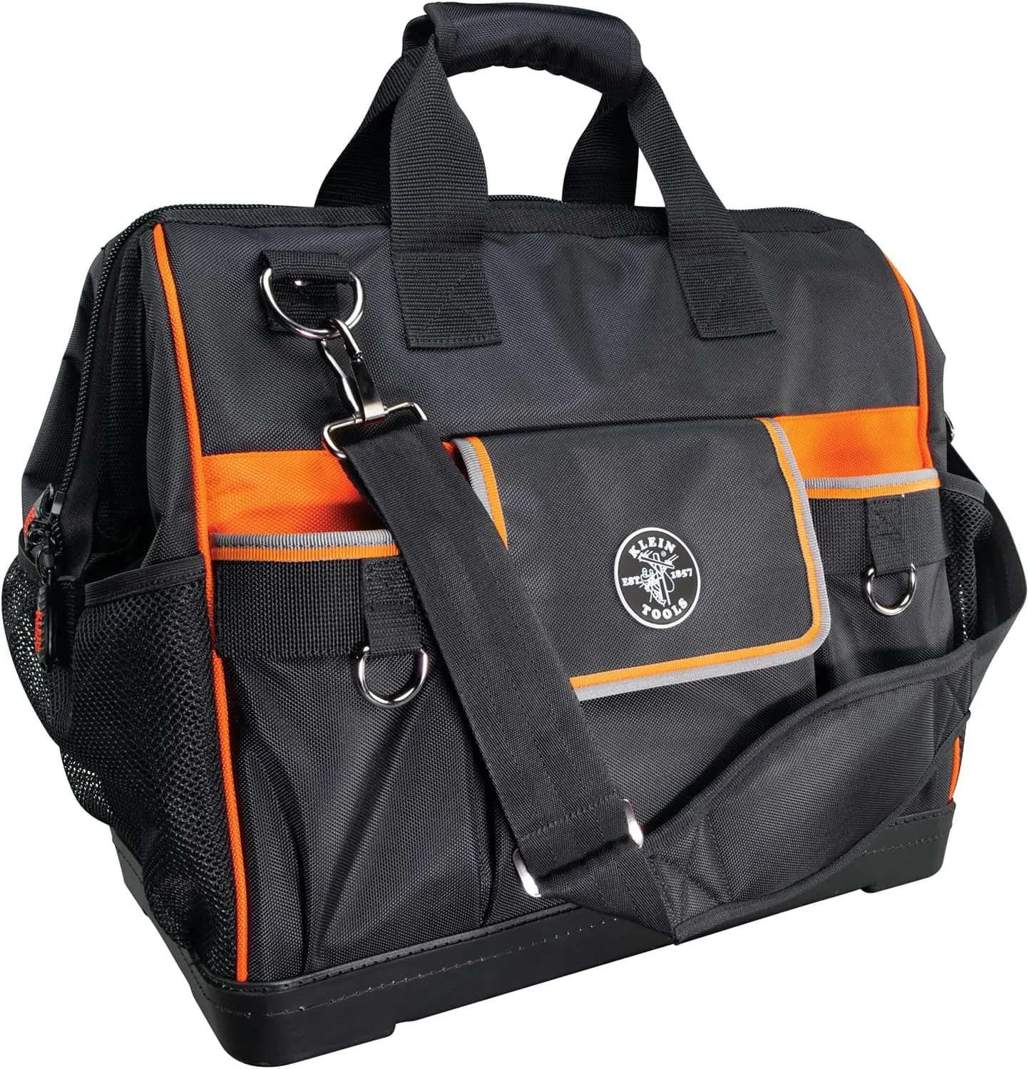 Klein 55469 Tradesman Pro Tool Bag, Wide Stay Open Top, 17.5-In. - Quantity 22
