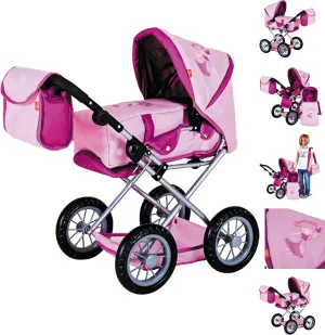 KNORRTOYS.COM 63137 doll pram, princess pink